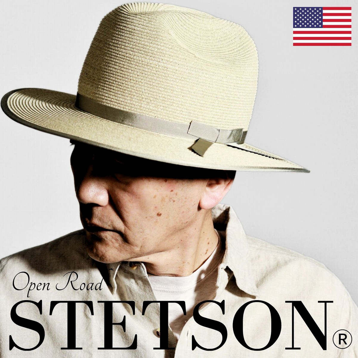 STETSON グレー ビーバーハット STETSON ステットソン フェルトハット 高級 マニッシュ ハット