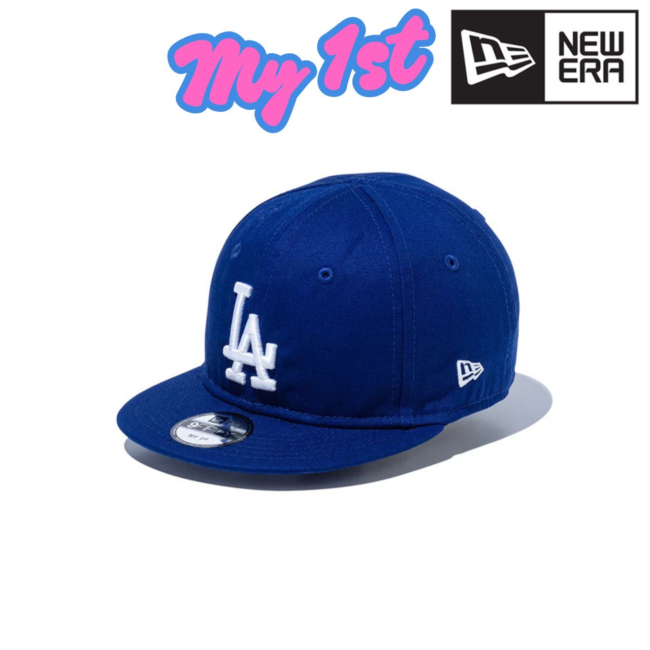 ニューエラ My 1st 9FIFTY 乳児 帽子 NEWERA ベビー キャップ ロサンゼルス・ドジャース ロゴキャップ 0才 1才 2才 フリーサイズ ダークロイヤル ホワイト ベビーキャップ ベビー小物 ベビーグッズ おしゃれ スポーツ 野球チーム 赤ん坊 キャップ