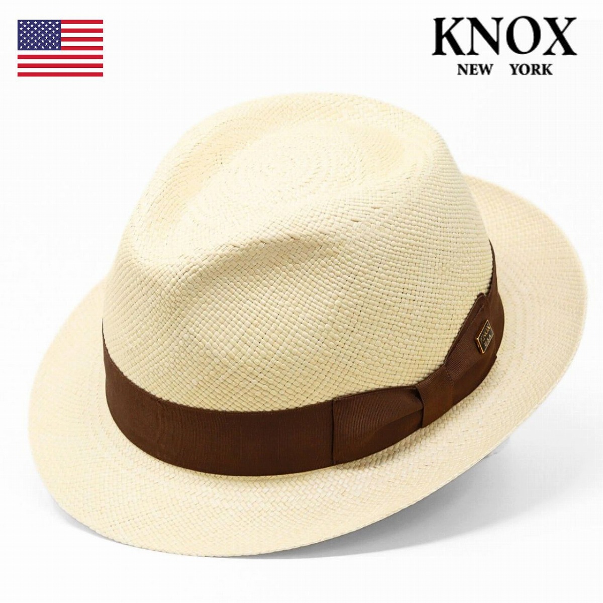 パナマハット メンズ KNOX ノックス 石目編み ハット オフホワイト 夏帽子 トキヤ草 パナマ 高級 帽子 涼しい 大人 クラシック 父の日 プレゼント 麦わら メンズハット 紳士帽子 40代 50代 60代 70代 ファッション 中折れ帽 男性 おしゃれ 通販 父の日