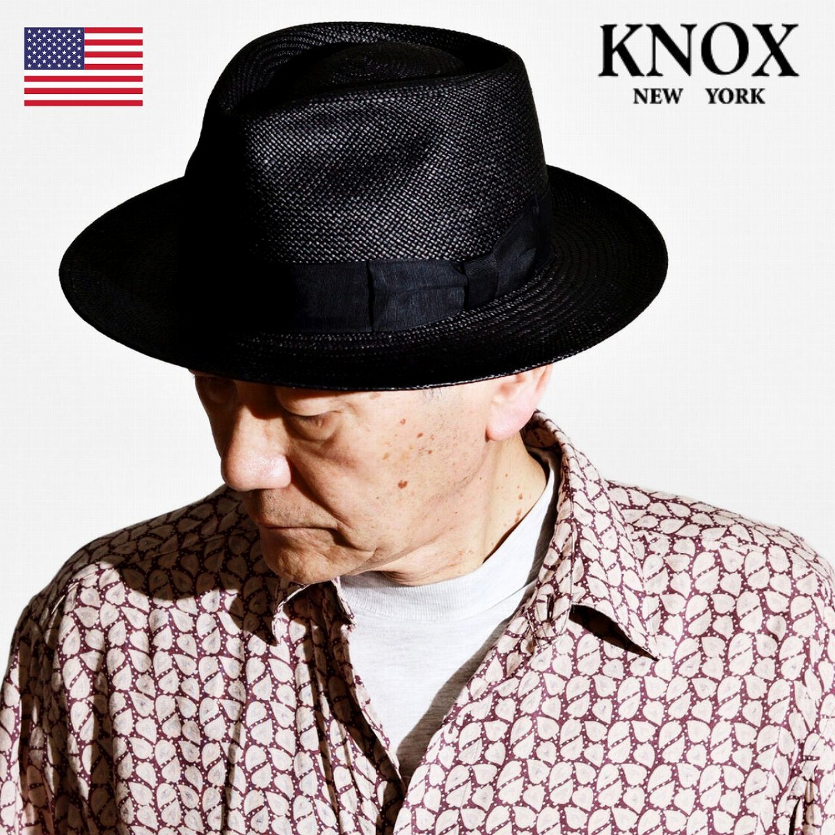 ＼最終26H限定▼全品10%OFFクーポン／ パナマハット メンズ 黒 ノックス 高級 ハット ブラック KNOX 石目編み 夏帽子 パナマ クラシック フォーマル 涼しい かっこいい 男性用 日本製 父の日 プレゼント 麦わら メンズハット 紳士帽子 40代 50代 60代 70代 ファッション｜ELEHELM帽子通販専門店 23,430円