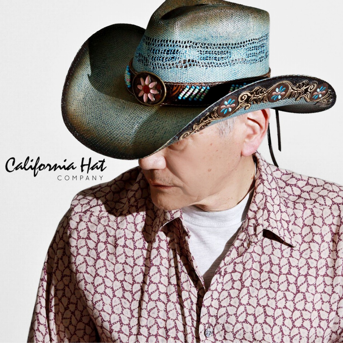 \本日▼全品5%OFFクーポン/ メンズ カウボーイ ハット 春夏 帽子 テンガロンハット California Hat Company Inc. バンゴーラ 麦わら 高級 ウエスタンハット ブルー 青 ウエスタンハット ハット アウトドア 乗馬 つば広帽子 ブラウン 茶 父の日 ギフト 帽子 プレゼント|ELEHELM帽子通販専門店