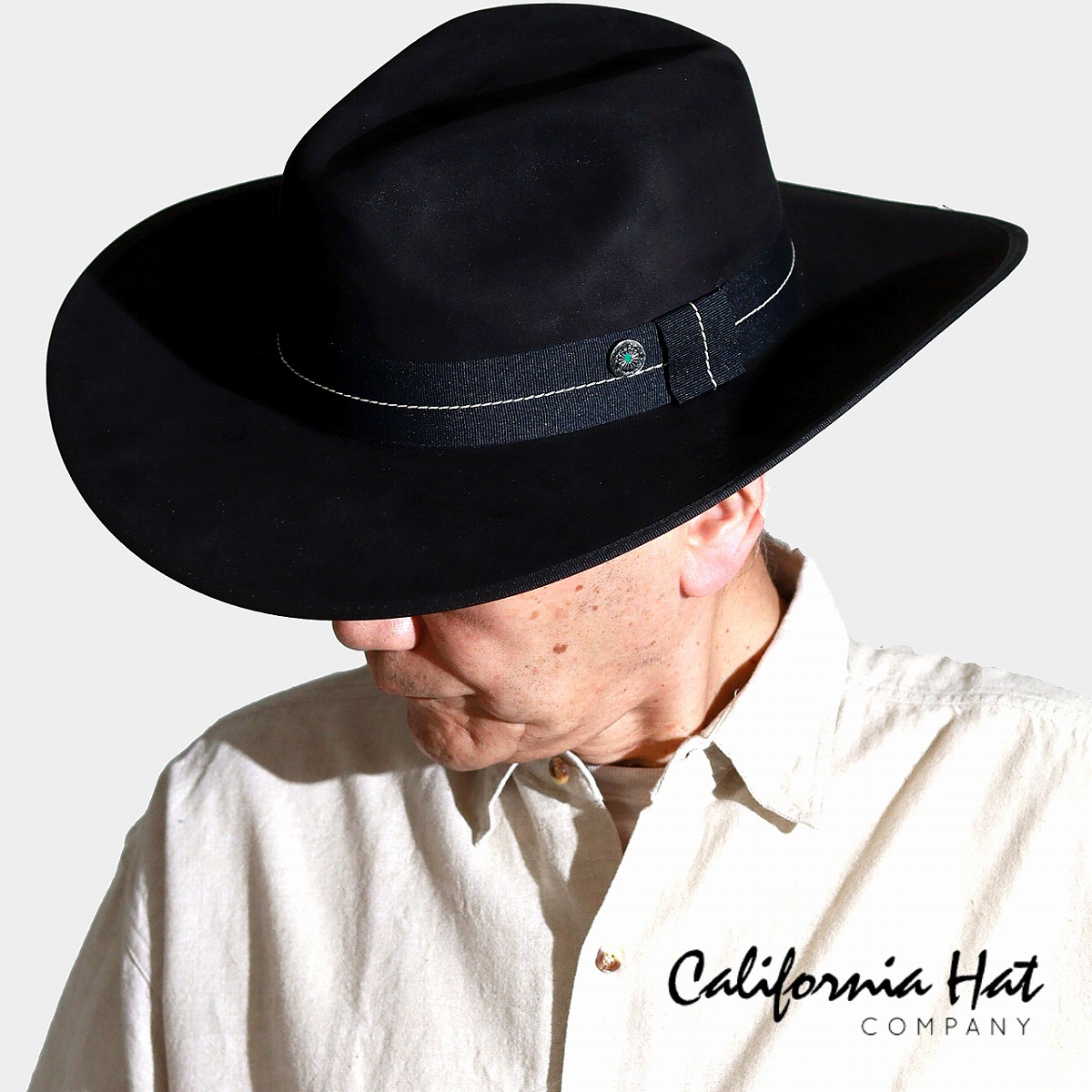 ウエスタンハット カウボーイハット CANVAS ポリエステルスエード ランチャーハット stampede hat 帽子 メンズ California Hat Company Inc. 本格 乗馬 BBQ 無骨 かっこいい コロンビア製 ワイドブリム 父の日 ギフト 誕生日 プレゼント ラッピング無料