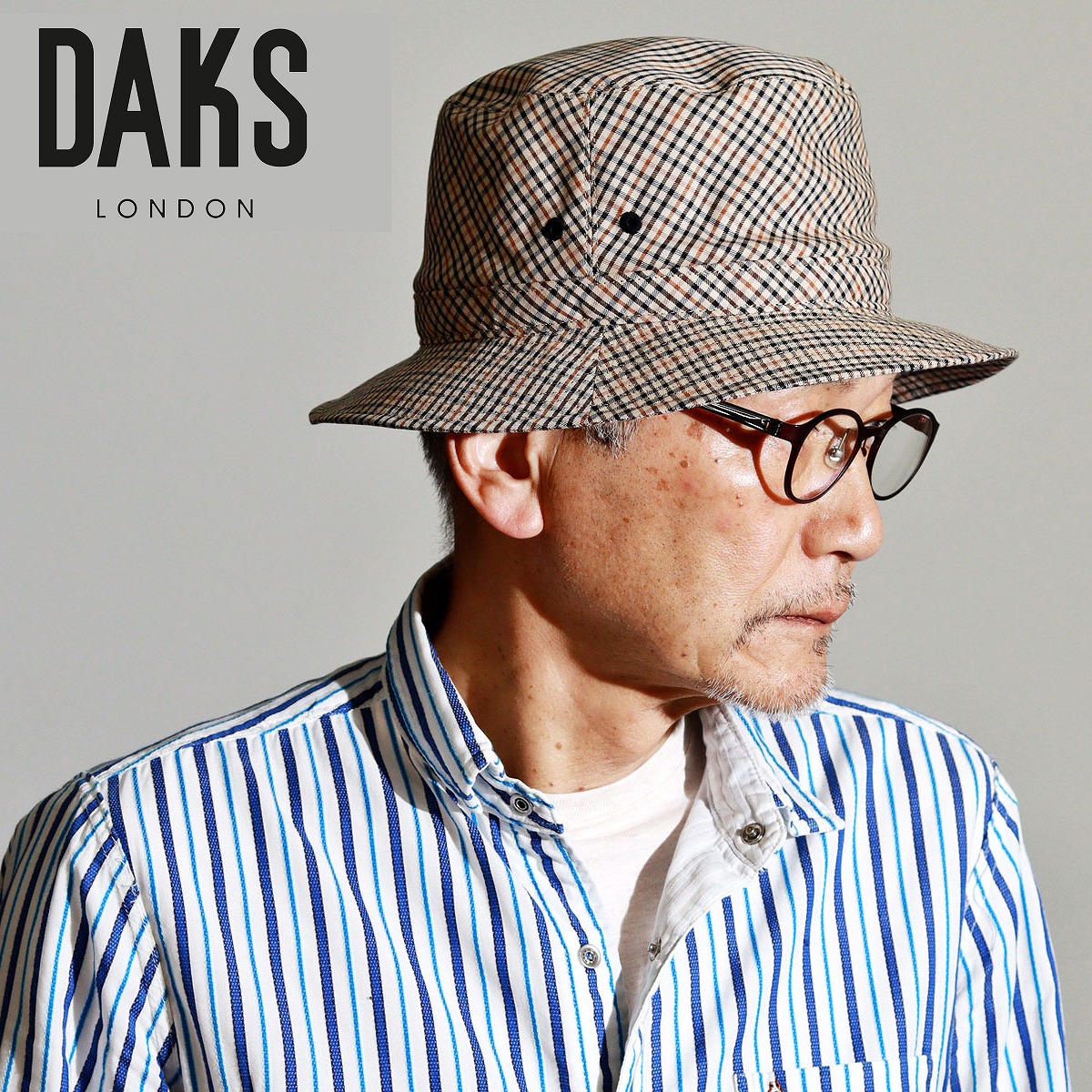 ＼本日クーポン利用で全品5%OFF／ ハット チェック ブランド ダックス DAKS バケットハット 帽子 イギリス トラディッショナル メンズ サファリハット ハウスチェック 大人 カジュアル 帽子 日本製 大人 シンプル 40代 50代 60代 紳士 ファッション お父さん おじいちゃん