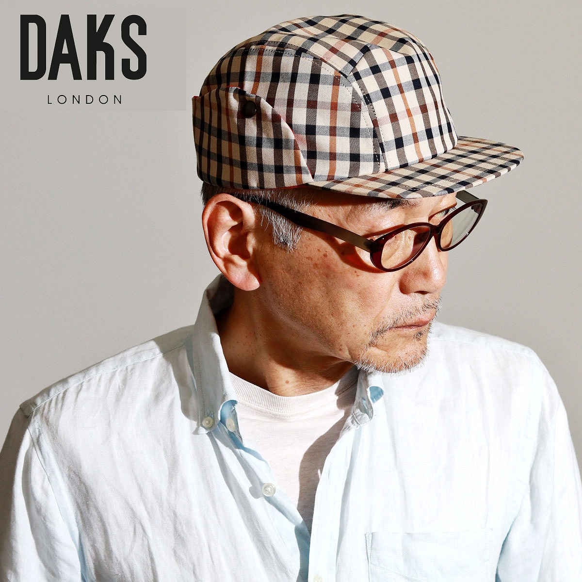 ＼本日｜全品5%OFFクーポン／ キャップ チェック ブランド ダックス DAKS 耳当て付き 帽子 イギリス トラディッショナル メンズ ジェットキャップ ハウスチェック 日本製 大人 シンプル 40代 50代 60代 チェック柄 キャップ 紳士 ファッション お父さん おじいちゃん