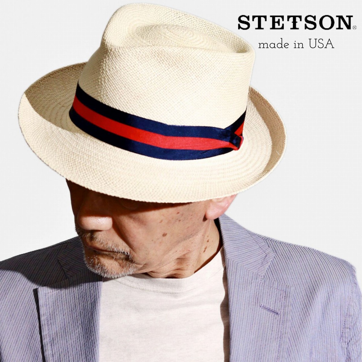 ＼最終26H限定▼全品10%OFFクーポン／ ステットソン メンズ パナマ帽 STETSON パナマハット メンズ 中折れ帽 パナマ G4 麦わら帽子 夏帽子 トキヤ草 GENUINE PANAMA 高級帽子 ブランド ナチュラル 57cm 58cm 59cm 男性 誕生日 プレゼント 父の日｜ELEHELM帽子通販専門店