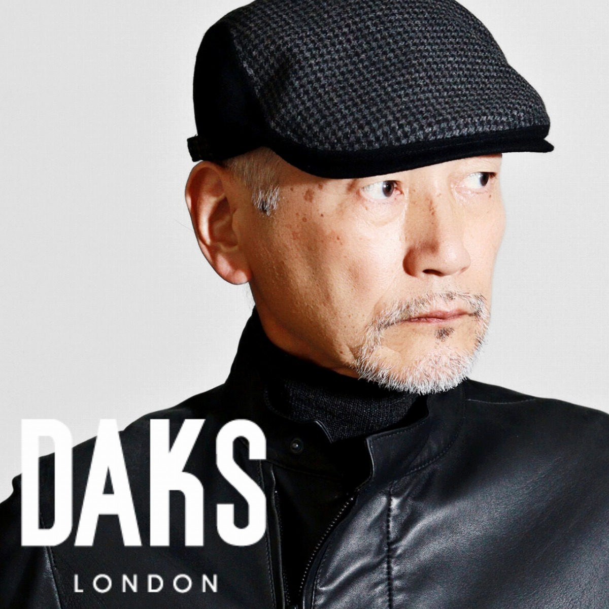 ハンチング 帽子 メンズ DAKS ハンチング帽 ウール チェック 秋冬 ダックス ハウンドトゥース 柄 小物 紳士帽子 黒 ブラック 日本製 英国ブランド お洒落な男性 M L LL サイズ調整可 50代 60代 70代 紳士 ファッション 冬用帽子 クラシカル ハット 9,438円