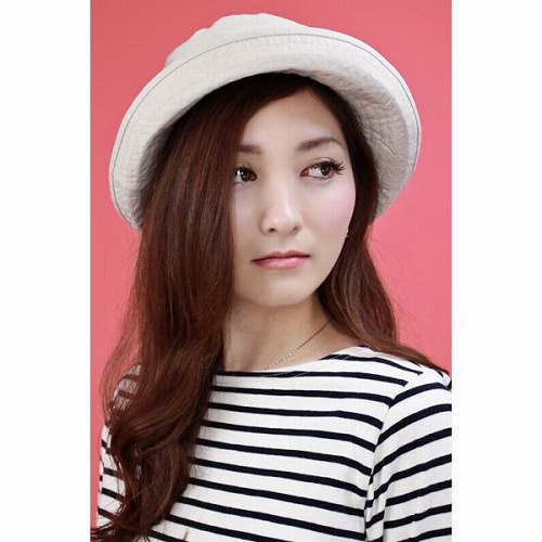 ＼本日｜全品5%OFFクーポン／ ハット レディース ハット コットン セーラーハット 洗い仕上げ 帽子 レディース 日よけ ミセスハット 紫外線対策 小さくサイズ調整可能 ライトベージュ 母の日 ギフト プレゼント ラッピング 包装無料 母の日 sailor