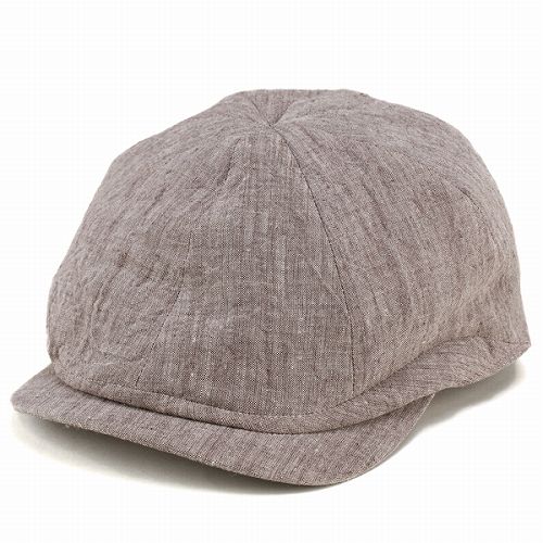 帽子 ハンチング メンズ 夏 麻 キャスケット 八方ハンチング ボルサリーノ BORSALINO ブラウン 茶 男性 高級 [ivy cap](ハンチング帽 ハンチング帽子 紳士帽子 キャスケット帽 ハンチングキャスケット おしゃれ 通販 40代 50代 60代 ファッション ブランド帽子 中央帽子)