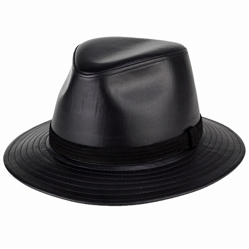 italian leather hat