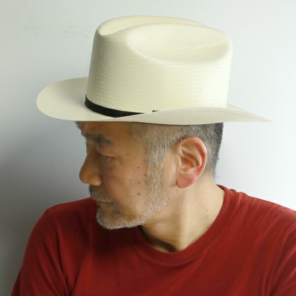 Stetson Men/'s White Shantung Open Road Hat SSOPRD-0526