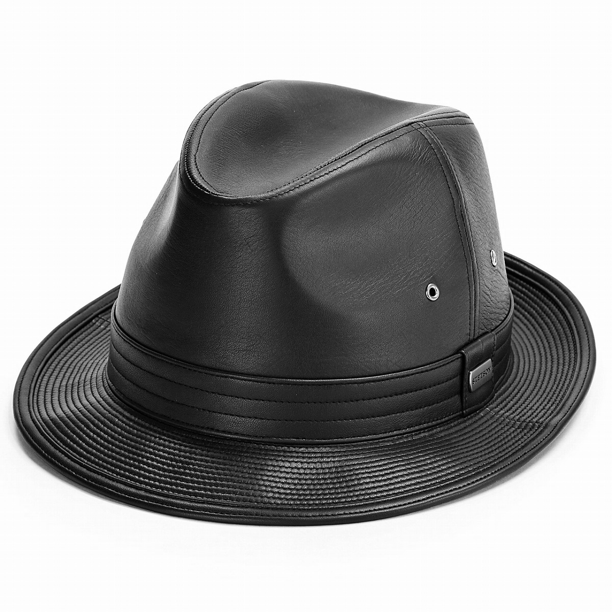 【楽天市場】STETSON 帽子 ゴートスキン 中折れハット BL型 サイズ調整可 ハット ヤギ革 ロイヤルステットソン 送料無料 帽子