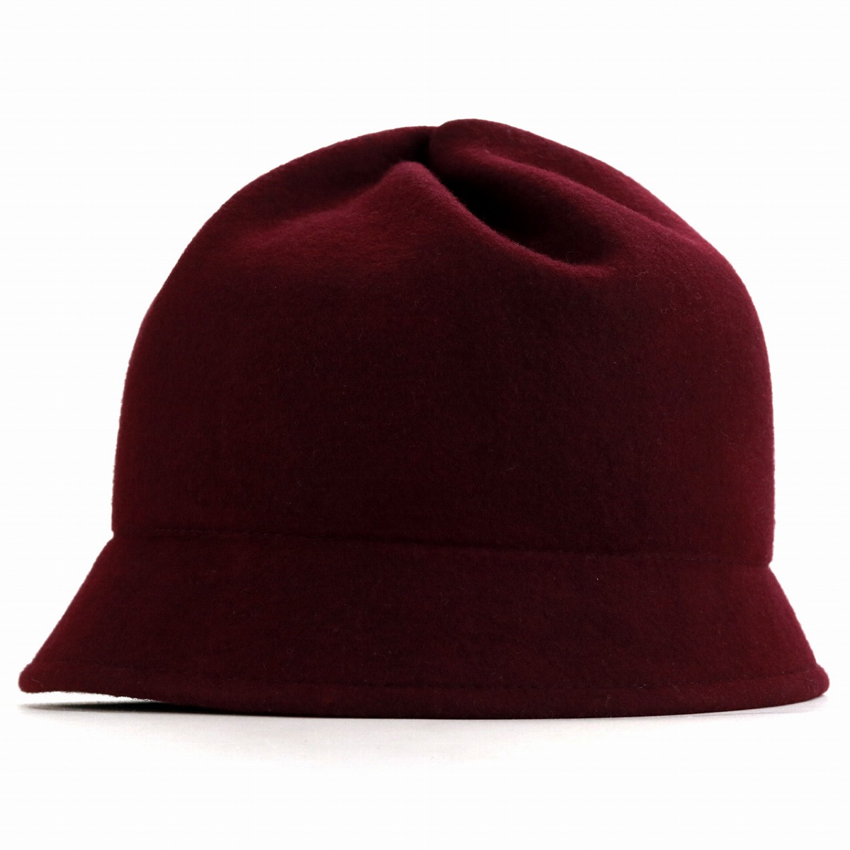 Black//Red//Grey Ladies Winter Wool York Flower Pull on Cloche Hat wired brim