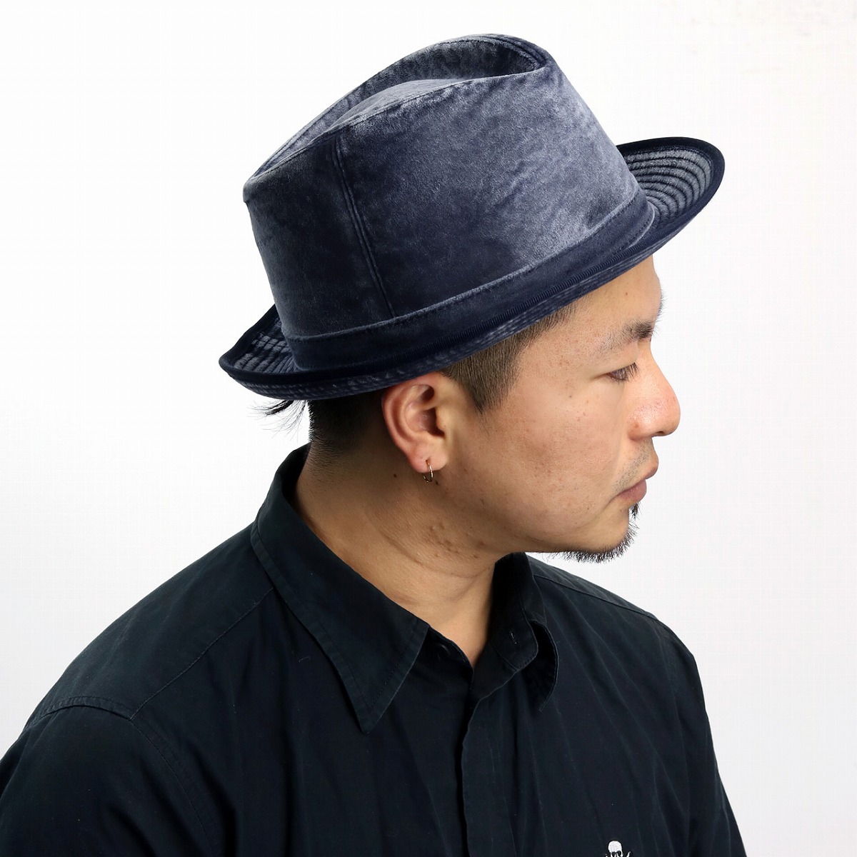 限定価格セール 楽天市場 Mayser ハット メンズ ベルベット 秋冬 大きいサイズ マイザー 帽子 中折れハット 紳士 中折れ帽 60cm 62cm おしゃれ レディース 光沢 ドレスコーデ 高級帽子 結婚式 お出かけ 紺 ネイビー Hat 男性 帽子 クリスマス ギフト 誕生日