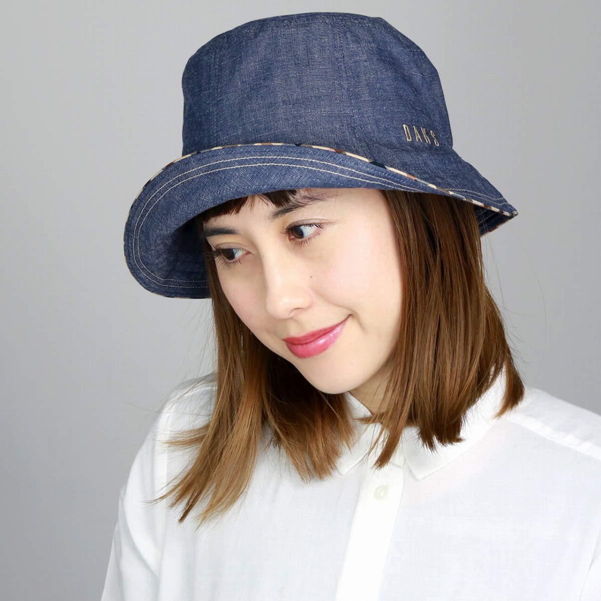 ＼今日このごろ｜全品10%OFF引き換え証／ DAKS ダックス かぶり笠 日よけ レディース 鳥打ち帽 紫外線打つ手 春夏 綿織物100％ 先染 チューリップオブザー 亭主もち鳥打ち帽 ブランド名鳥打ち帽 米国海軍 紺 40代 50代 60代 70代 流行り物 アウトドア チューリップかぶり笠 差し上げ物 UV撥ねのける鳥打ち帽