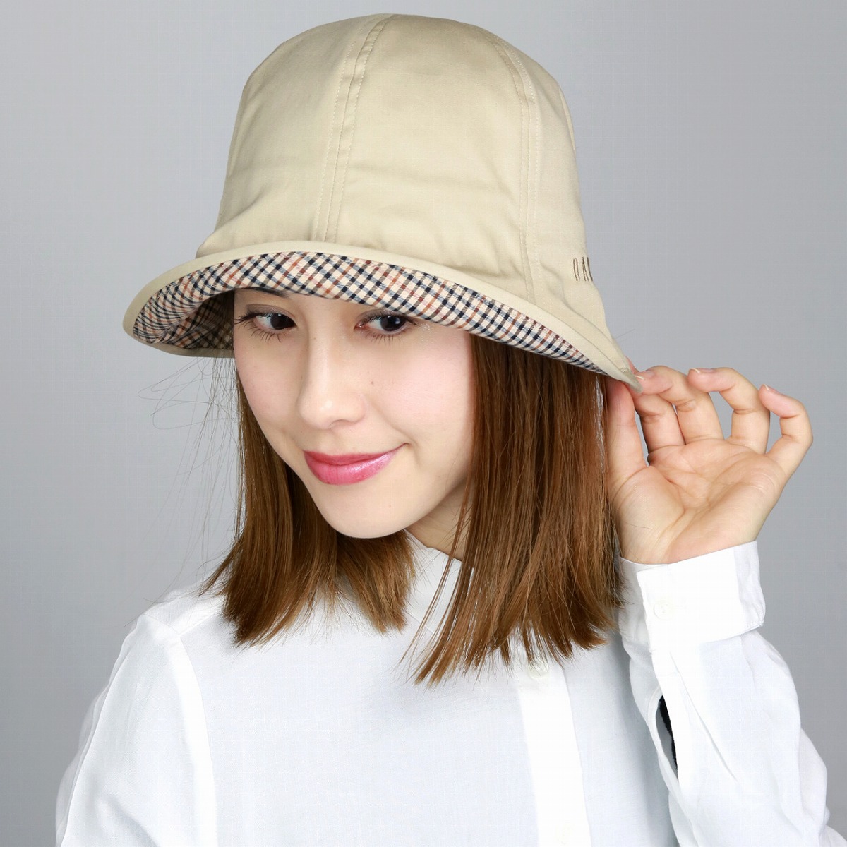 ＼今日このごろ｜全品10%OFF引き換え証／ DAKS UV工業 チューリップかぶり笠 鳥打ち帽 レディース UV撥ねのける鳥打ち帽 かぶり笠 亭主もち ダックス 日本製 住み家照合のしるし 春夏 分かりやすい 無地 ブランド名 ロゴタイプ入り口・入口 S M L 大きさ調節する 日よけ UV工業出どころ UV打つ手 ベージュ 母の日 差し上げ物 母の日 差し上げ物