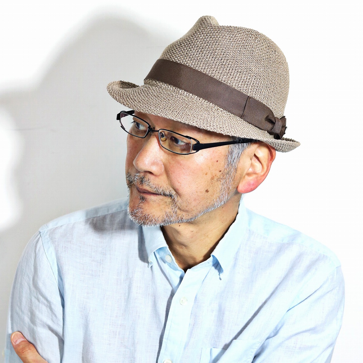 中折れハット ROYAL STETSON サーモニット マニッシュ ハット 日本製 ロイヤル ステットソン 中折れ メンズ 帽子 春 夏 ベージュ stetson 帽子通販 男性 誕生日 ギフト 父の日 プレゼント ラッピング無料 [ fedora ]｜ELEHELM帽子通販専門店