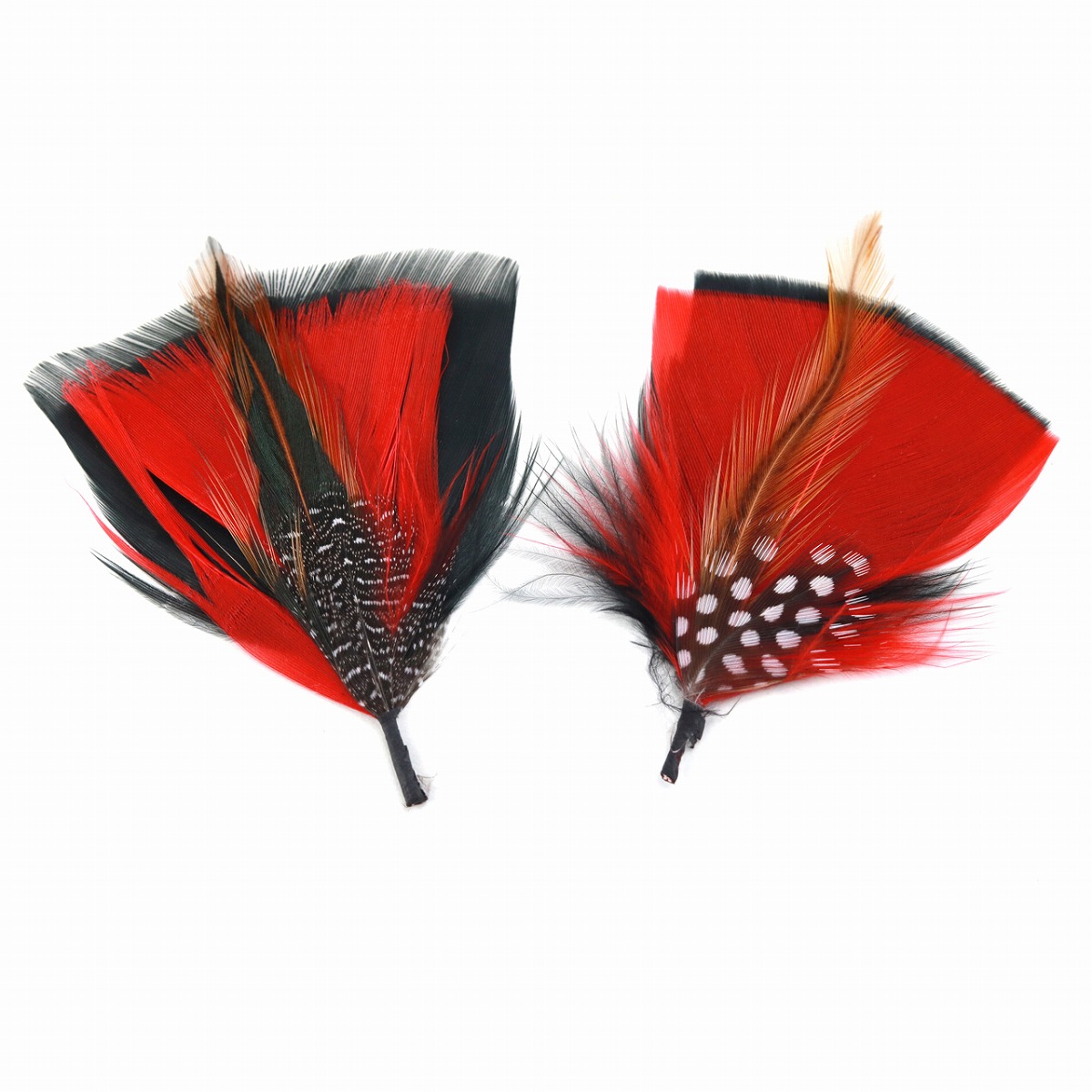 ウール製黒ハット 羽根装飾付き 羽根飾り ハット用 帽子のアクセント 紳士帽 中折れ帽 ハット用