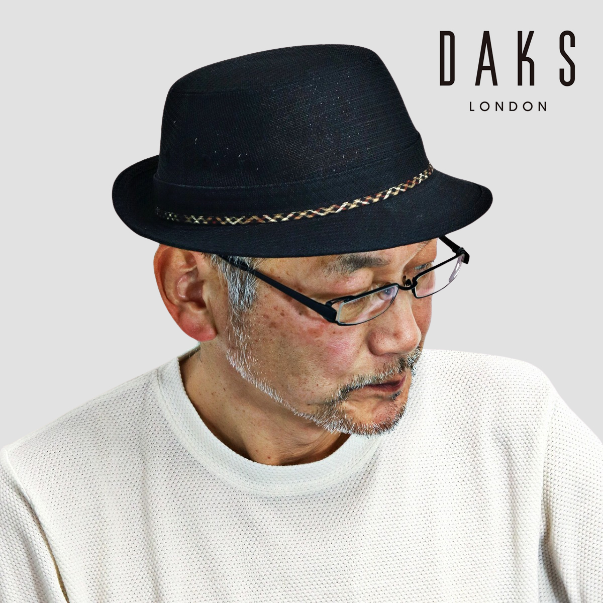 帽子 メンズ ハット DAKS アルペンハット ブランド帽子 メッシュ 日よけ ブラック(40代 50代 60代 70代 ファッション 紫外線対策 日焼け防止 日よけ帽子 黒 メンズ帽子 メンズハット 紳士帽子 プレゼント 父親 誕生日 おしゃれ ダックス 男性 通販 ぼうし)