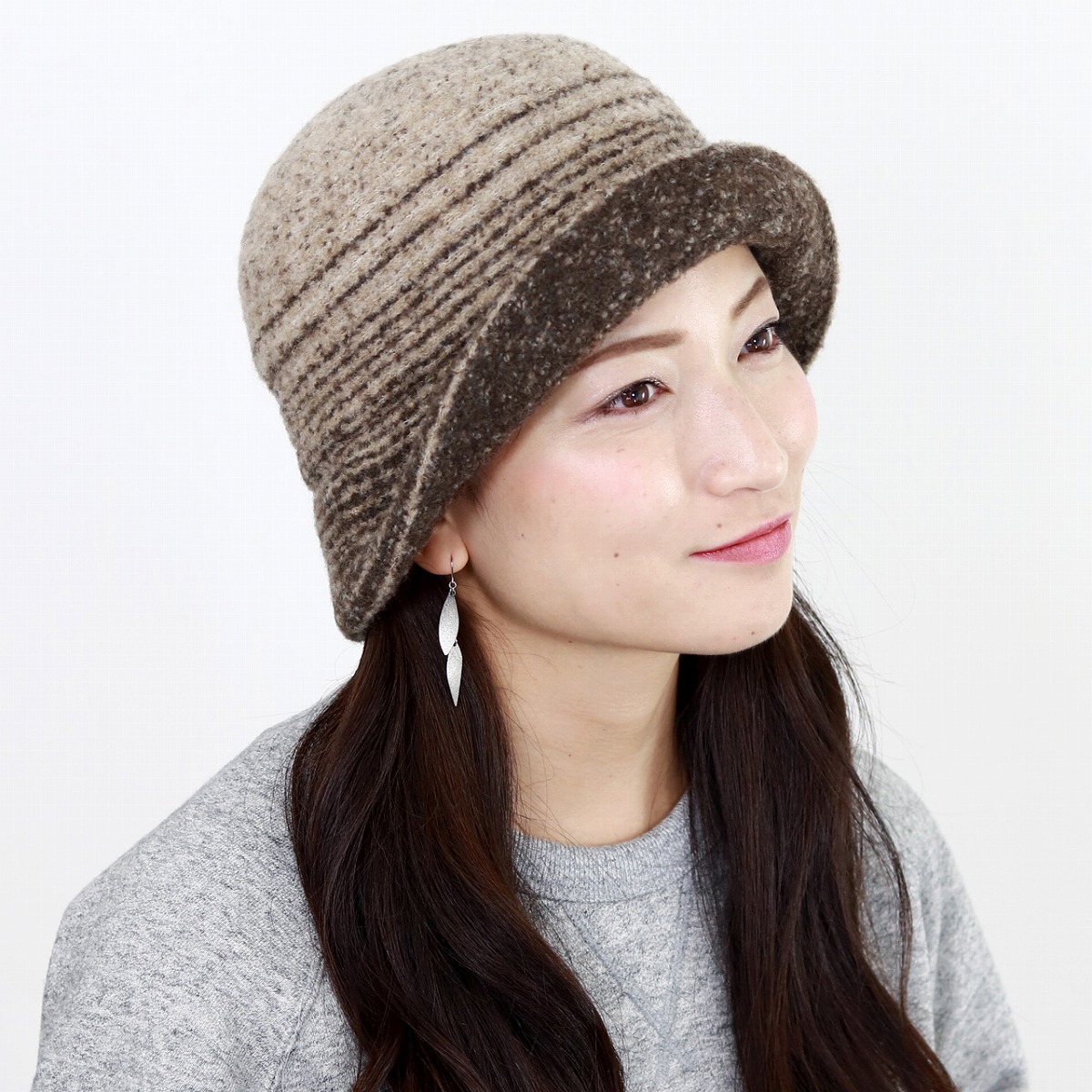 ＼今日このごろ｜全品10%OFF引き換え証／ 間借り人柄 秋 冬 鳥打ち帽 乗り組み員かぶり笠 ダックス 生あたたかい 連合王国ブランド名 日本製 編み物原料品 DAKS レディース かぶり笠 毛混 亭主もち ブランド名 茶 赤銅色 クリスマス 差し上げ物荷造り ラッピング 無料 母の日