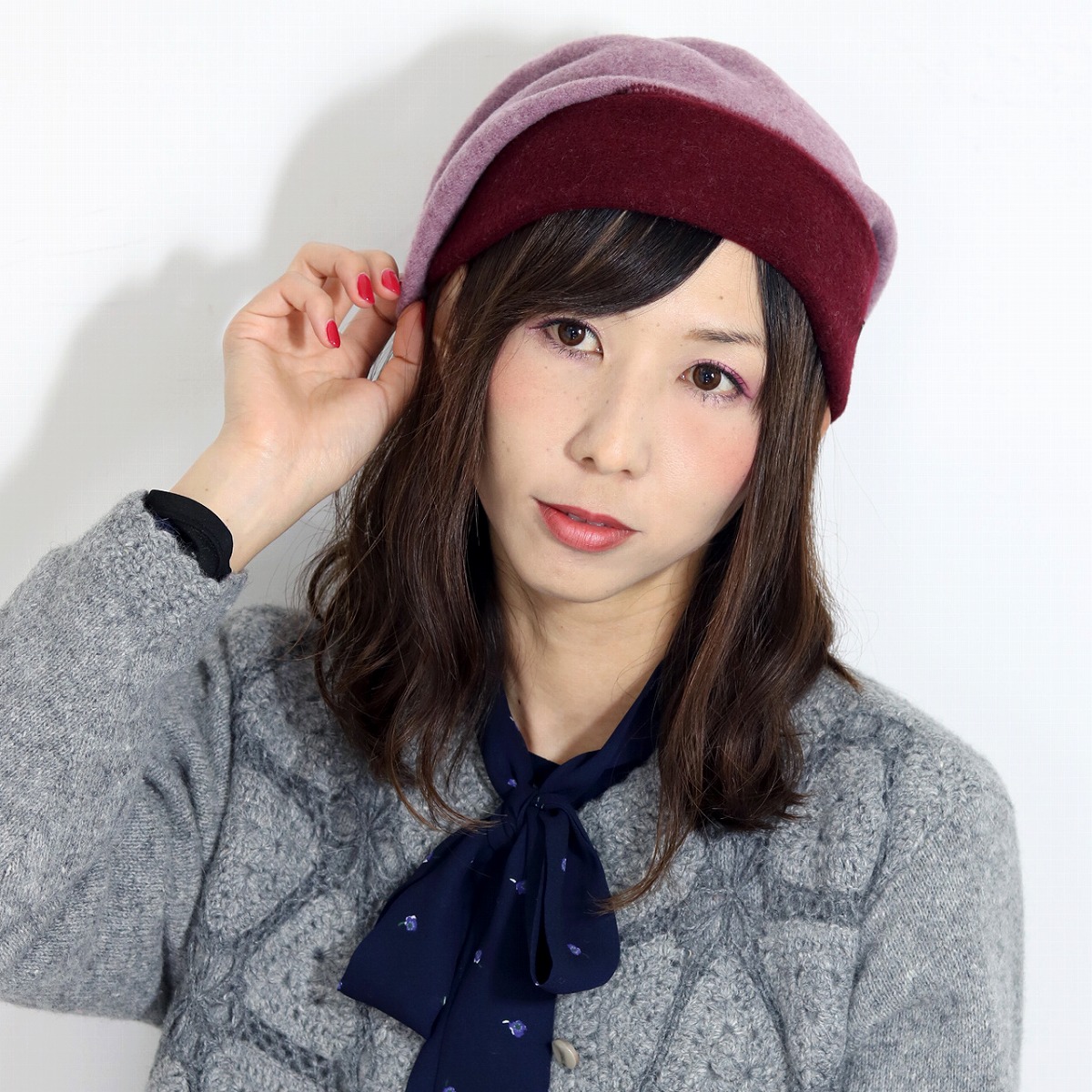 ＼24時間限定▽全品10%OFFクーポン／ 暖かい 毛100% 防寒 帽子DAKS バスクベレー 秋 冬 ワッチ レディース ミセス ベレー帽 日本製 英国ブランド ダックス バイカラー