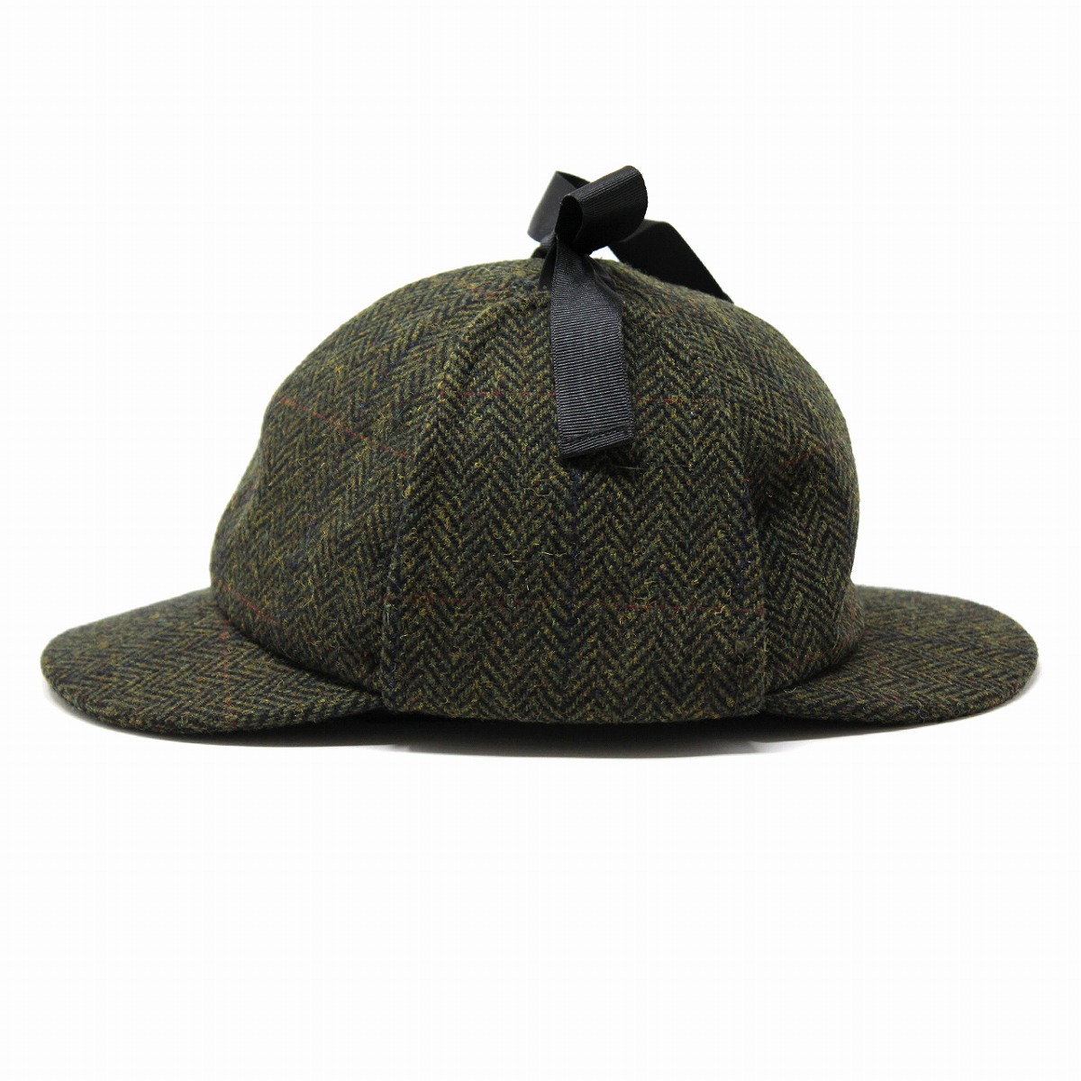 【楽天市場】ヘリンボーン シャーロック 帽子 探偵帽 シェットランドウール メンズ キャップ 秋 冬 イヤーマフ KASZKIET 帽子