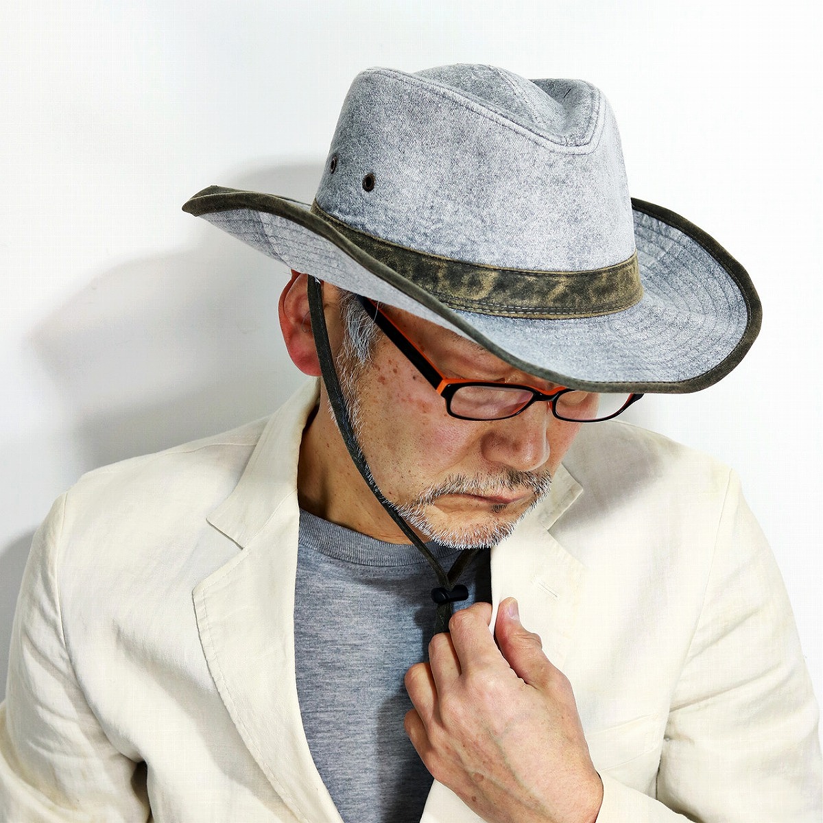 楽天市場 カウボーイハット 紐付き Stetson 春 夏 秋 冬 オールシーズン 洗い加工 帽子 中折れ帽 Hat メンズ ヴィンテージ風 ウェスタン ハット レディース つば広ハット 紳士 ステットソン グレー Cowboy Hat 男性 プレゼント 帽子通販 Elehelm帽子通販専門店