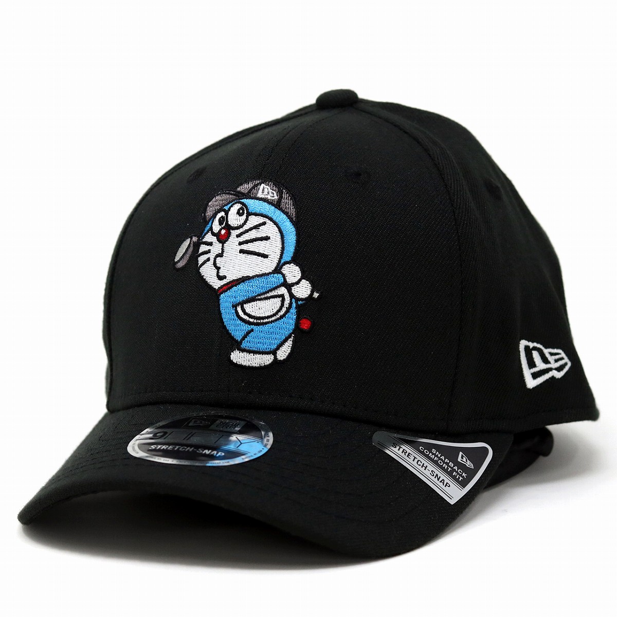 楽天市場 ニューエラ ゴルフシリーズ ドラえもん コラボ キャップ 藤子 F 不二雄 アニメ Newera ベースボールキャップ Newera Golf バック 鈴刺繍 メッシュキャップ ホワイト ブラック Baseball Cap Elehelm帽子通販専門店