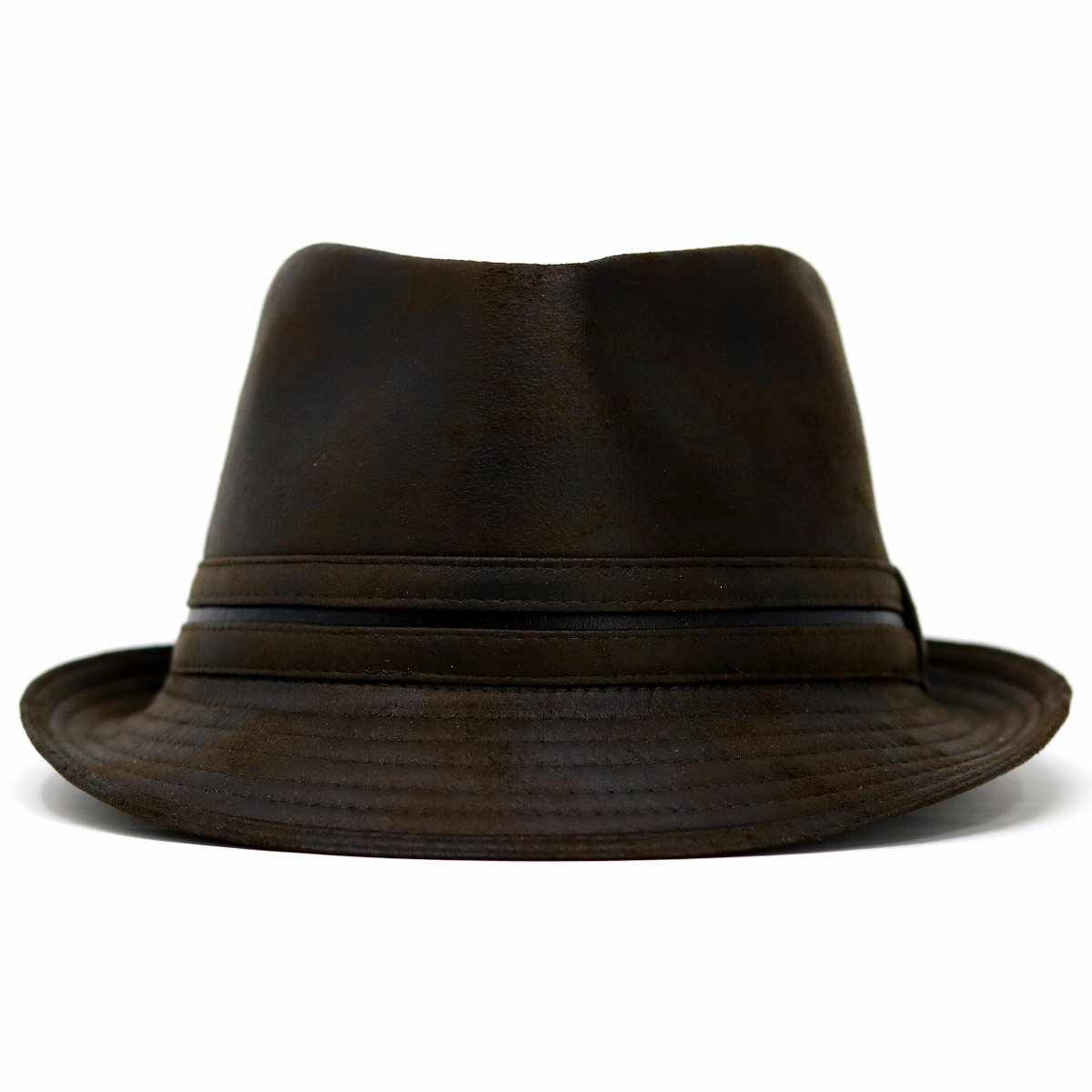 Mens Henschel Fedora Suede Hat