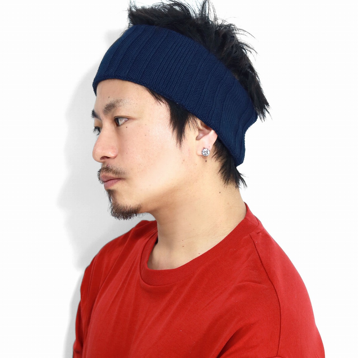 Elehelm Hat Store Lady S Knit Dark Blue Navy Hair Band Head