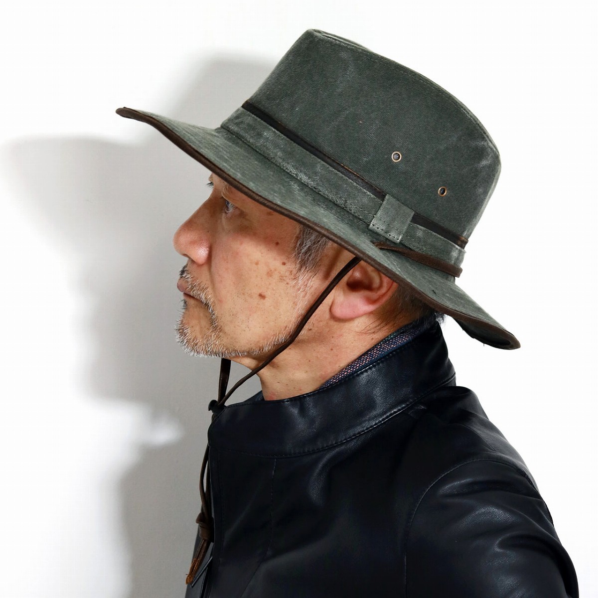 ＼今日このごろ｜全品10%OFF引き換え証／ サファリかぶり笠 帆布出どころ DORFMAN PACIFIC OUTDOOR 中折れかぶり笠 アウトドア 牛飼いかぶり笠 ウェザードキャンバス 鳥打ち帽 メンズ かぶり笠 オリーブ 父の日 bucket