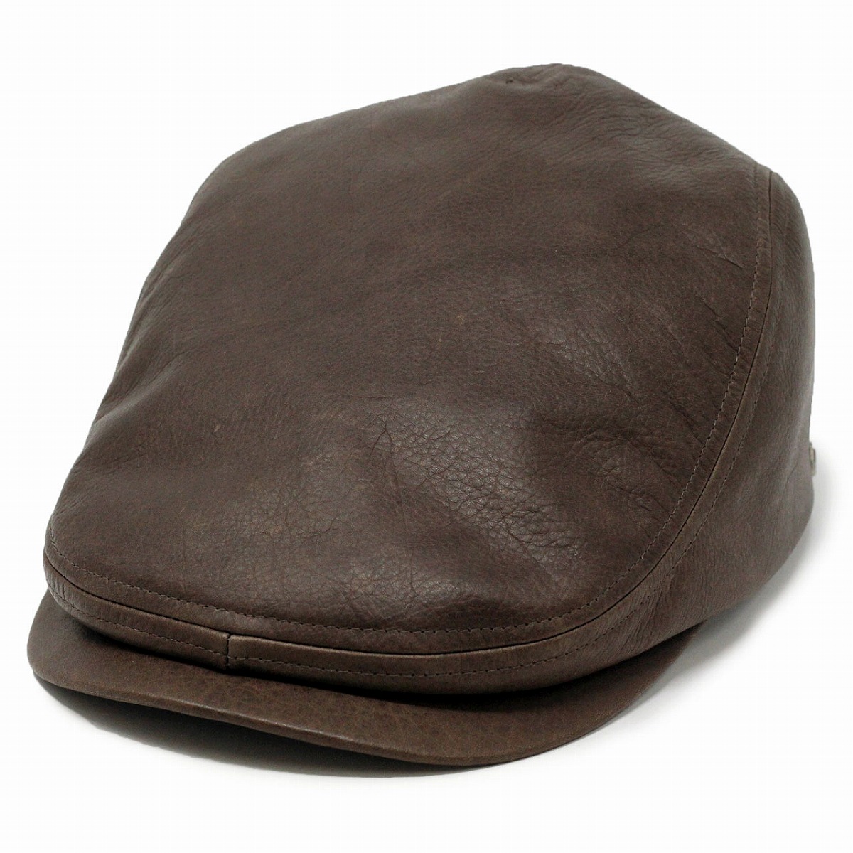 borsalino leather ivy cap