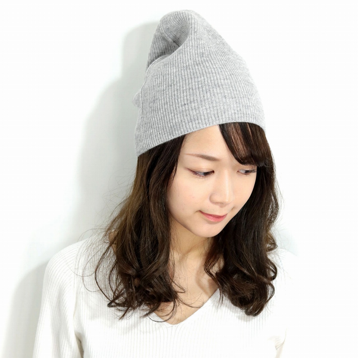 楽天市場 ニット帽 毛糸 暖かい 帽子 メンズ 秋冬 レディース 定番 デザイン ニット帽 寒さ対策 カシミヤ 深め ビーニー ライトグレー Beanie Cap 男性 プレゼント 帽子 通販 クリスマス ギフト ラッピング包装無料 Elehelm帽子通販専門店