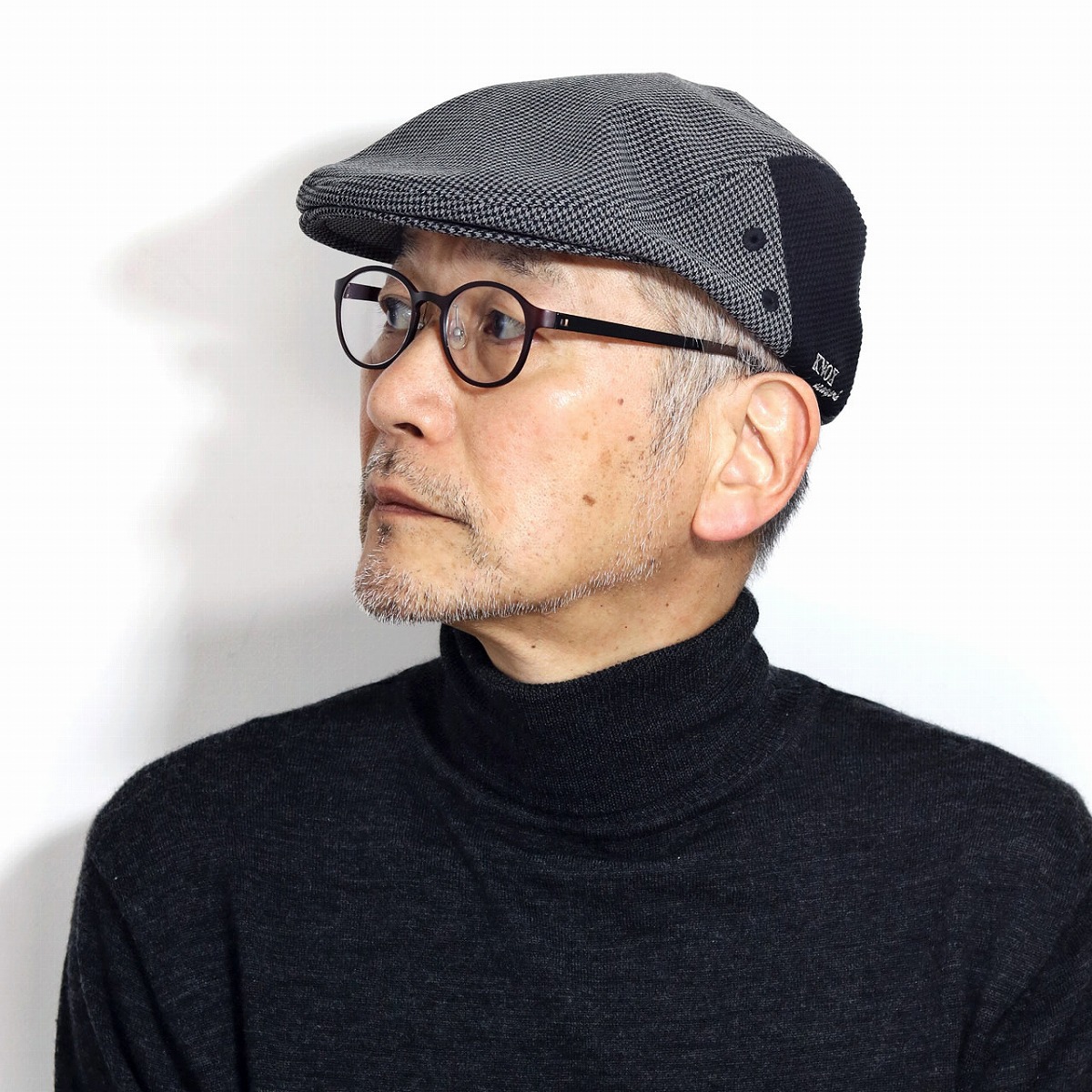 千鳥格子 サーモトロンラジポカ ハンチング メンズ 帽子 メンズ KNOX アイビーキャップ 紳士 ノックス ハンチング帽 千鳥柄 日本製 手洗い可能 グレー ギフト ラッピング無料 プレゼント 男性 ブランド 帽子 父の日 [ ivy cap ]