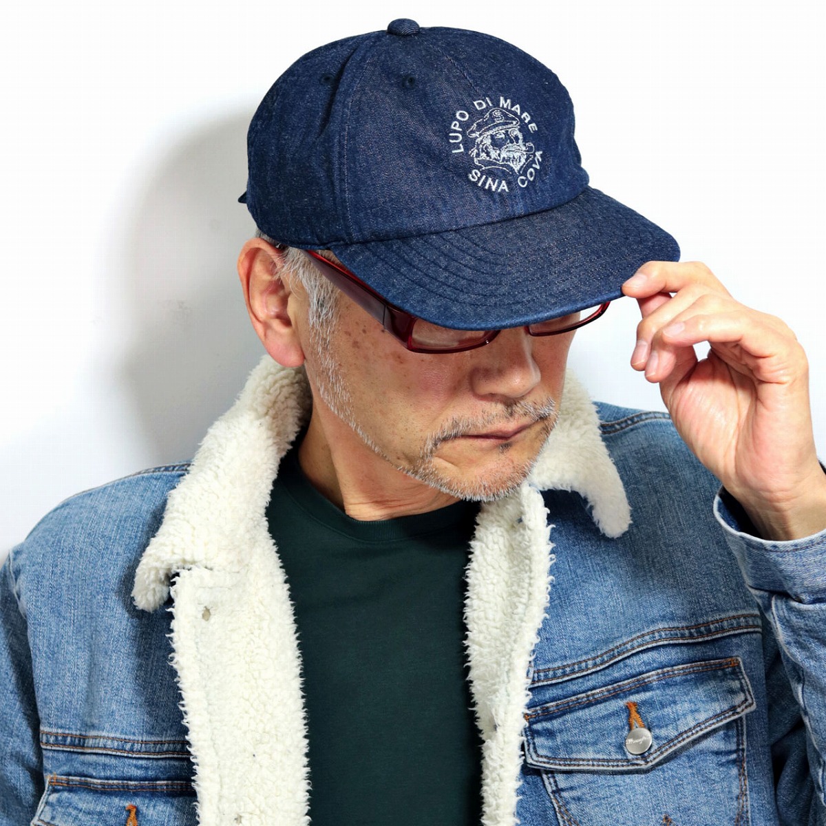 シナコバ キャップ メンズ デニム 帽子 大きいサイズ キャップ SINACOVA ネイビー 帽子 オールシーズン プレゼント 日よけ キャップ 紺 [ cap ] マリン キャップ シナコバ ゴルフ ファッション 小物 ギフト 男性 プレゼント 帽子 敬老の日