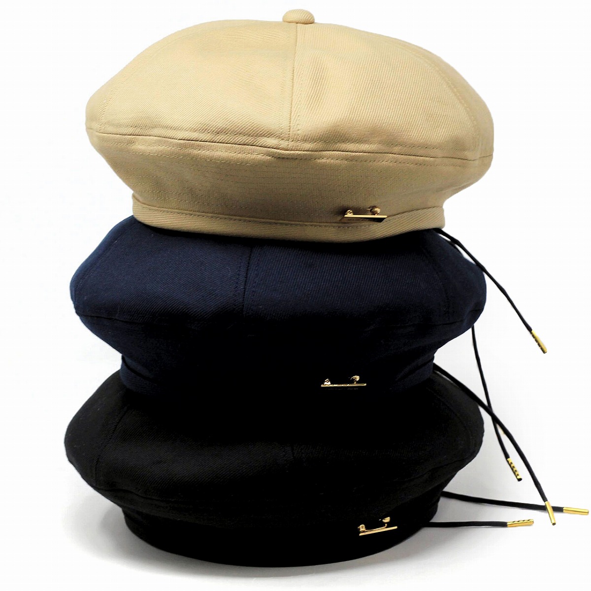 初回限定 メゾンバース ベレー レディース コットンサージ 天ボタン ベレー帽 メンズ 帽子 春夏 Maison Birth 上品 コットン サイズ調節可 小物 パイピング サマーベレー Beret メゾン バース アーミーベレー 7パネル 日本製帽子通販 ギフト ラッピング無料