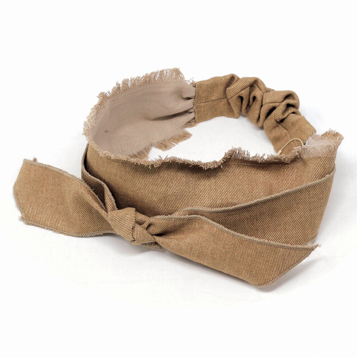 楽天市場 ヘアーバンド デニム リボン コットン ファクトリーメイド 春夏 ゴム ターバン ヘアバンド レディース 日本製 バンダナ The Factory Made ベージュ Hair Band 母の日 ギフト ブランド 日本製 ファクトリーメイド 通販 プレゼント 帽子 送料無料 Elehelm