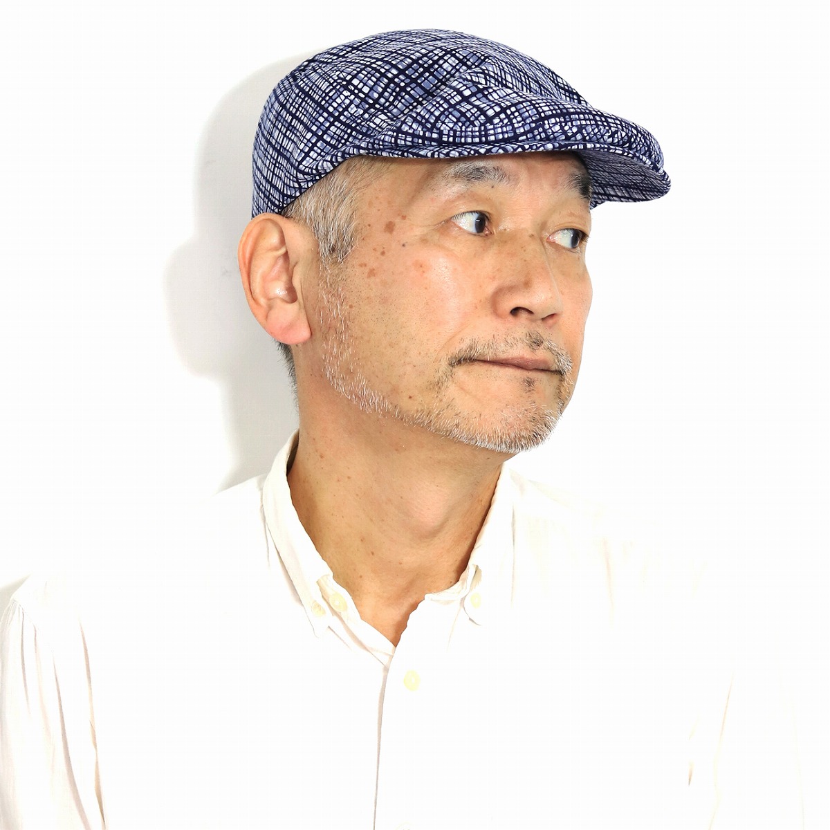 キャップ ハンチング 和個人品 検見 三春朱夏 メンズ 綿布100 日本製 春 夏 冷 和柄 ハンチング帽 男 L大きさ サイズ改変実行可能 フェンス柄 米国海軍 Ivy Cap 紳士 貢物 帽子 メールオーダー 外国人 頂戴物 Daemlu Cl