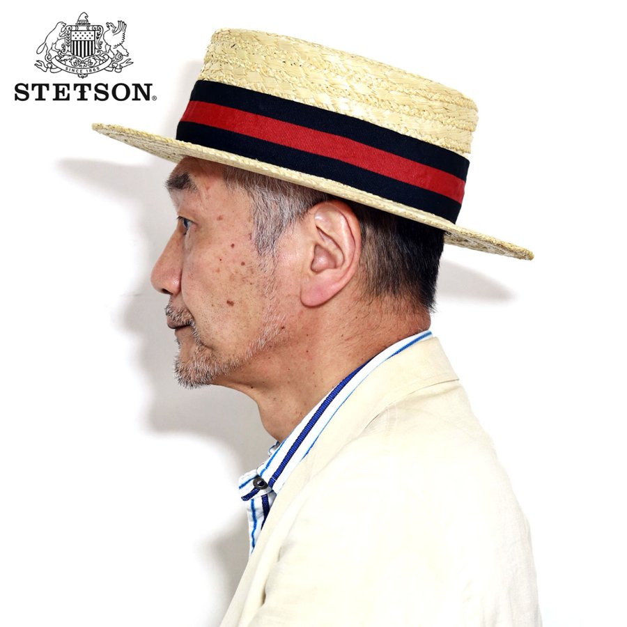 ステットソン 麦わら帽子 花麦 ハット ストローハット メンズ帽子 Stetson 帽子 10 Offクーポン発行 96時間限定 春夏 キャノチエ クラシックモダン カンカン帽 メンズ 麦わら 紳士 インポート ボーターハット ブランド ハナ麦 ホワイト 白 Straw Hat Elehelm