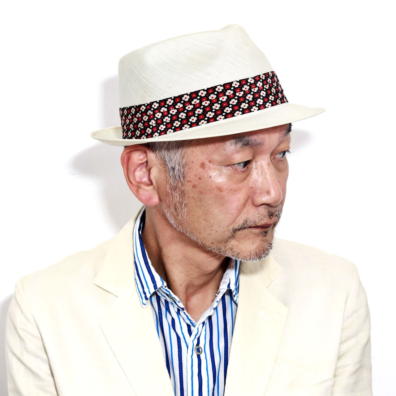 ＼本日クーポン利用で全品5%OFF／ STETSON ステットソン 高級 ハット シゾール メンズ stetson Fandango 帽子 天然草 マニッシュ ハット 帽子 59cm リボン 花柄 ホワイト 白 男性 ギフト プレゼント ラッピング無料 父の日 fedora
