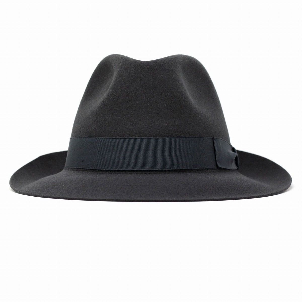 美品】Borsalino フェルトハット ブラック サイズ59 帽子 ハット 帽子