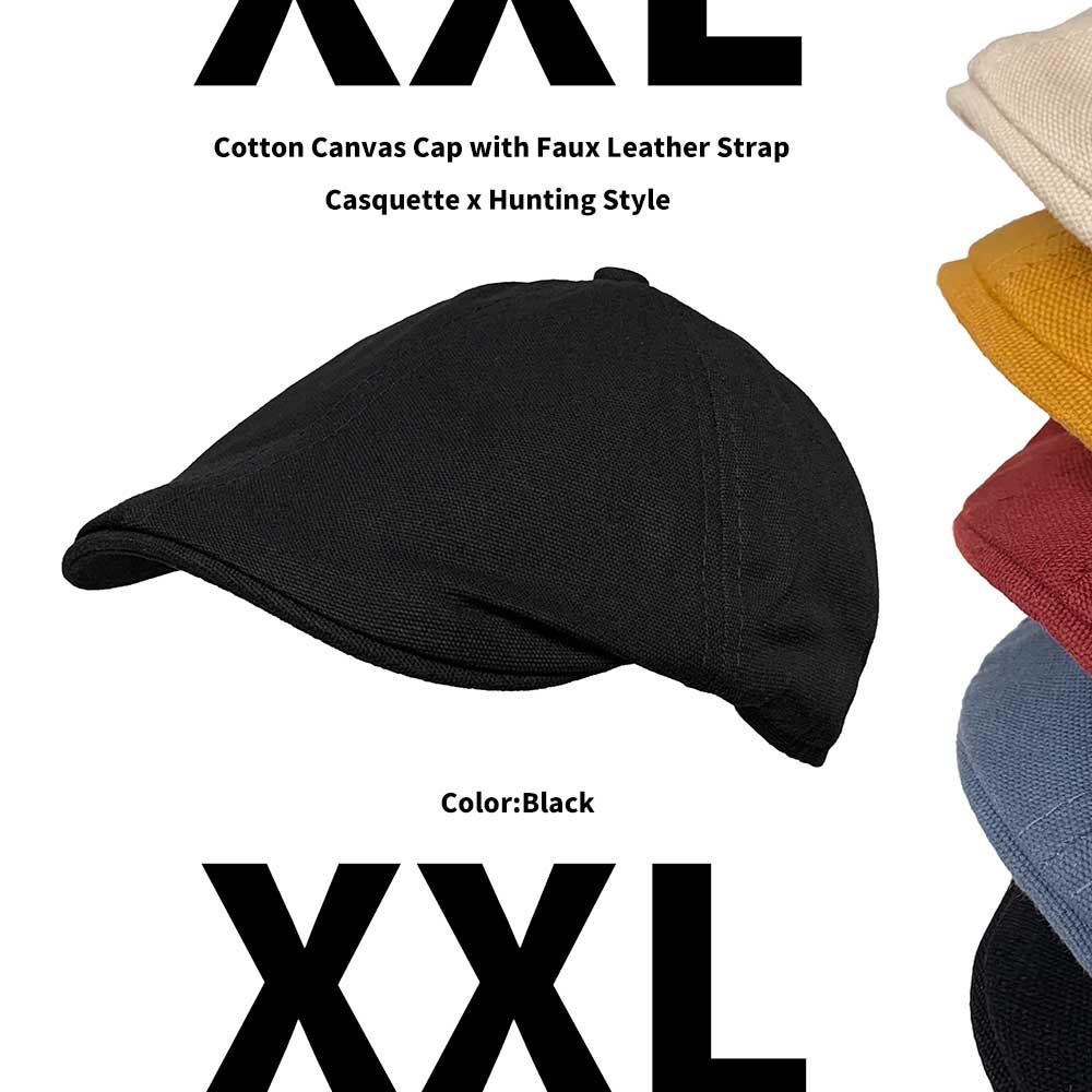USA製ニューヨークハットCanvas Newsboy コットン素材 黒L USA製ニューヨークハットCanvas Newsboy コットン素材 黒L 楽天