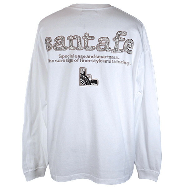 ・サンタフェ 厚地の外套大きさ 長袖Ｔシャツ \u003cBR\u003e\u003cBR\u003e2026新作 春夏 メンズ \u003cBR\u003e\u003cBR\u003e丸首（労働者の一団のど首）うしろ側j刺しゅう パイソンロゴ \u003cBR\u003eLL(50)／3L(52)【差し上げ物荷拵え無料】 santafe ts269-85401-002
