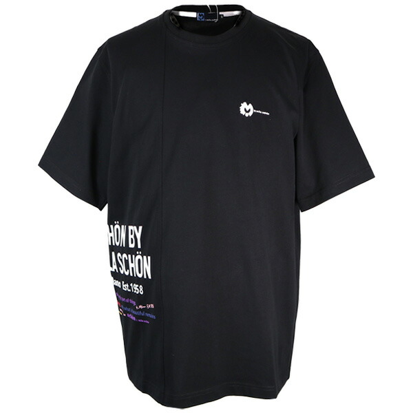 ・３０%OFFミラショーン 半袖Ｔシャツ 2024新作 春夏 メンズ 丸首（クルーネック）ロゴプリント L(48)　LL(50)【ギフト包装無料】mila schon ht7324172-108-99｜えむえむショップ