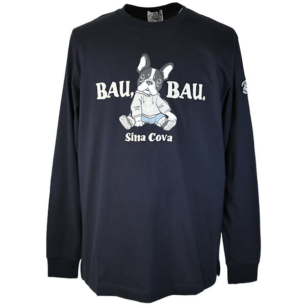 ・３０%OFF シナコバ　長袖Ｔシャツ 25-26新作 秋冬メンズ キャラクター＆ロゴプリント 丸首（クルーネック） 【L】【LL】 【ギフト包装無料】 SINA COVA 日本製 ts25220010-29