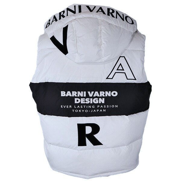 BARNI VARNO フード付きダウンベスト ホワイト 楽天市場】【セール30％OFF】 バーニヴァーノ BARNIVARNO
