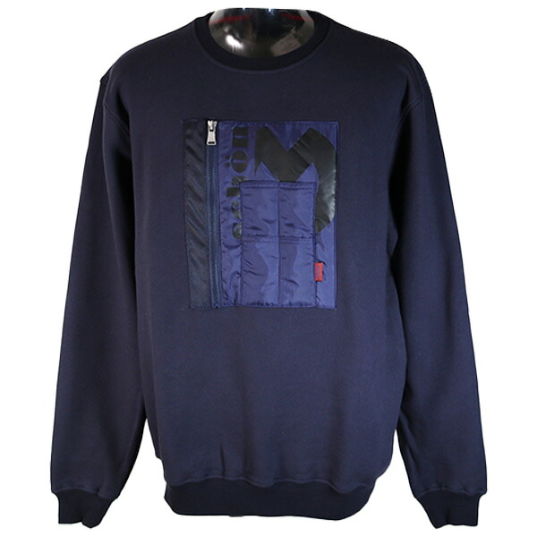 ・３０%OFF ミラショーン トレーナー 25-26新作 秋冬メンズ ロゴプリント ポケット付き L(48)　LL(50) 【ギフト包装無料】 mila schon to7325470-108-59