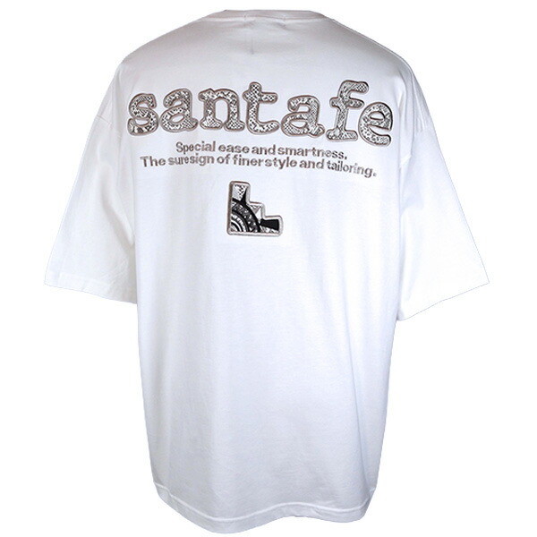 ・サンタフェ 厚地の外套大きさ 半袖Ｔシャツ\u003cBR\u003e\u003cBR\u003e2026新作 春夏 メンズ パイソンロゴ うしろ側刺しゅう 丸首（労働者の一団のど首）\u003cBR\u003eLL(50) 3L(52)【差し上げ物荷拵え無料】 santafe ht269-85402-002