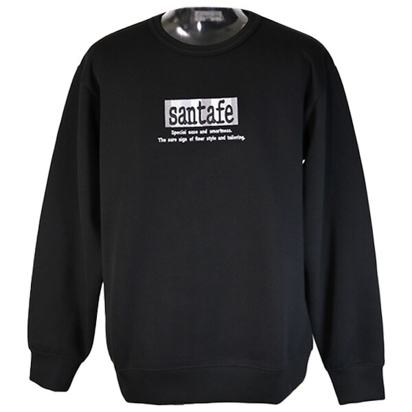 楽天市場】・サンタフェ トレーナー 定番メンズ バックロゴ刺繍 丸首