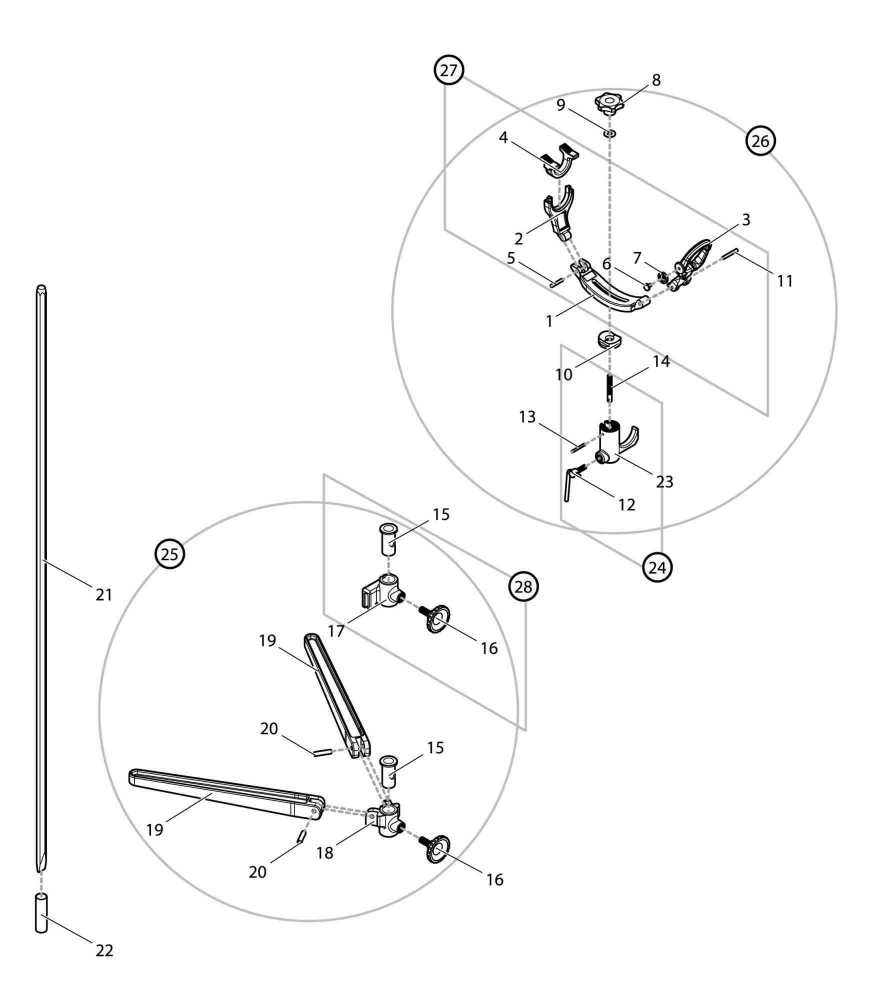 【部品】 ステンポール １ｍ (13018) パーツNo.21 [第一精工 スーパーキングピトン]