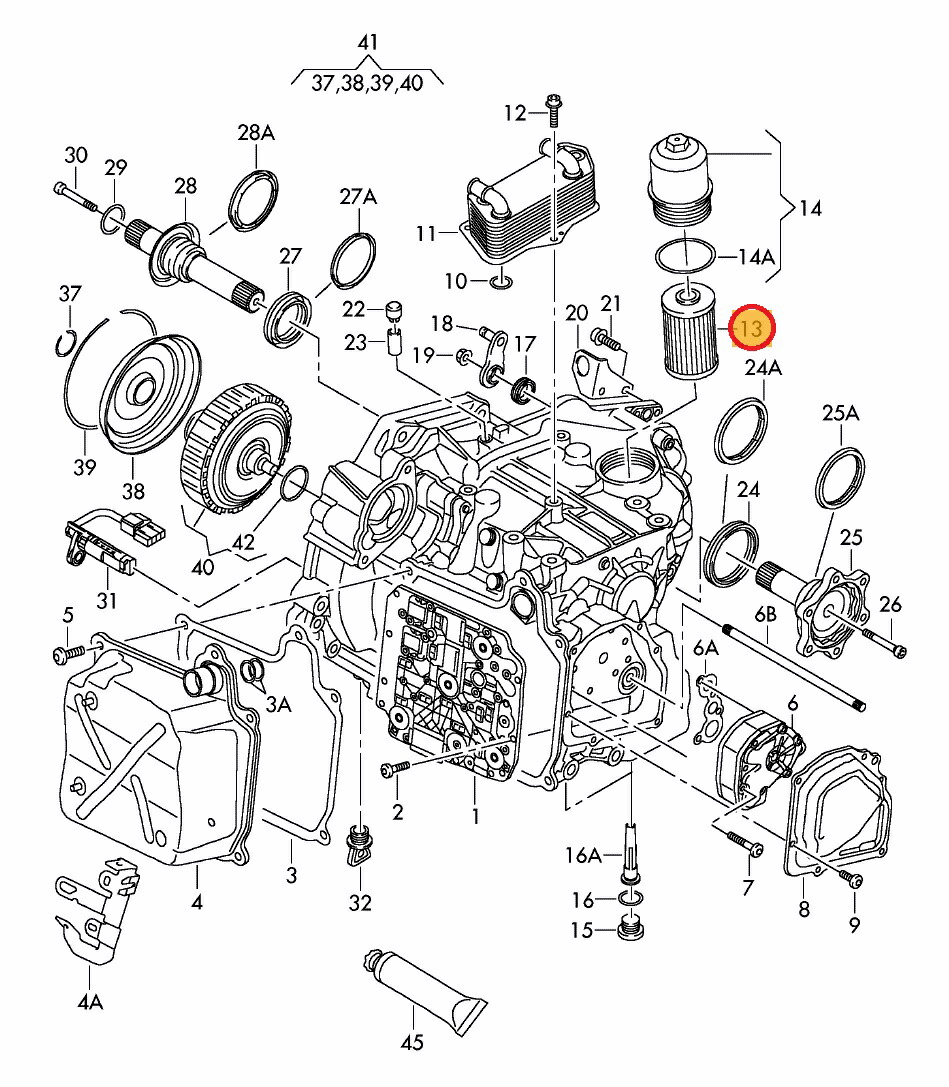 市場 在庫処分セール A5 A3 ATオイルフィルター アウディ Audi 8PAXX用